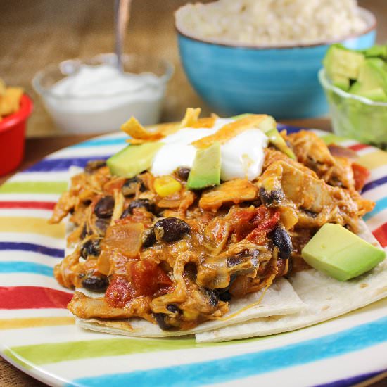 Easy Chicken Enchilada Skillet Meal - Recipe photo by SugarSpunRun