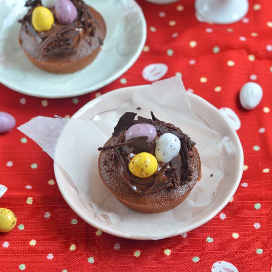 Chocolate & hazelnut easter friands - Recipe photo by jothetartqueen