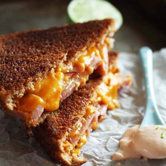Grilled Ham & Cheese - Recipe photo by Set the Table