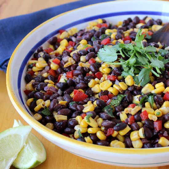 Zesty Black Bean and Corn Salad - Recipe photo by HowToFeedaLoon