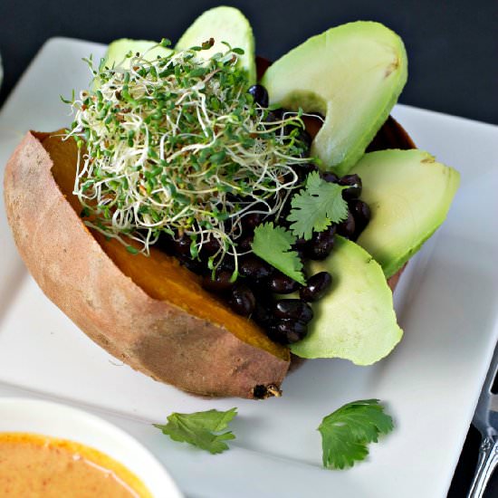 Loaded Sweet Potatoes - Recipe photo by crissy0316