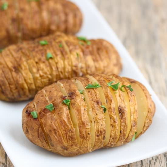 Hasselback Potatoes - Recipe photo by marriageandlaughter