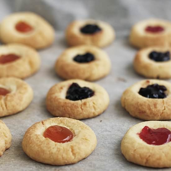 Jam Thumbprint Cookies - Recipe photo by Enzo the Baker
