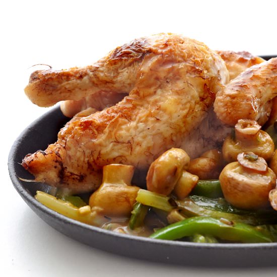 Crispy Poussin with Stirfry Sauce - Recipe photo by Tony Rose
