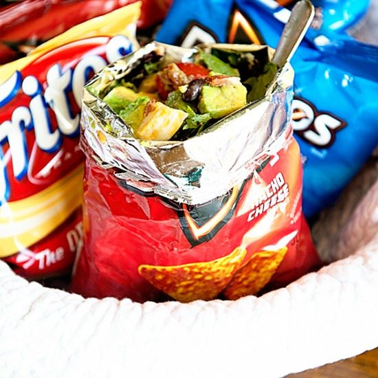 California Avocado Walking Tacos - Recipe photo by DineandDish