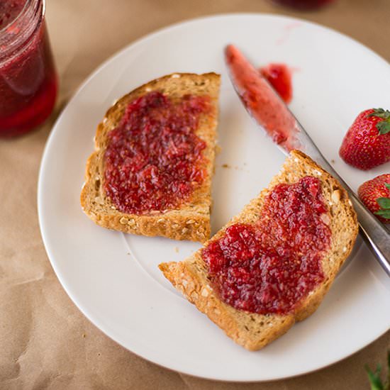 Homemade Strawberry Jam - Recipe photo by asweetpeachef