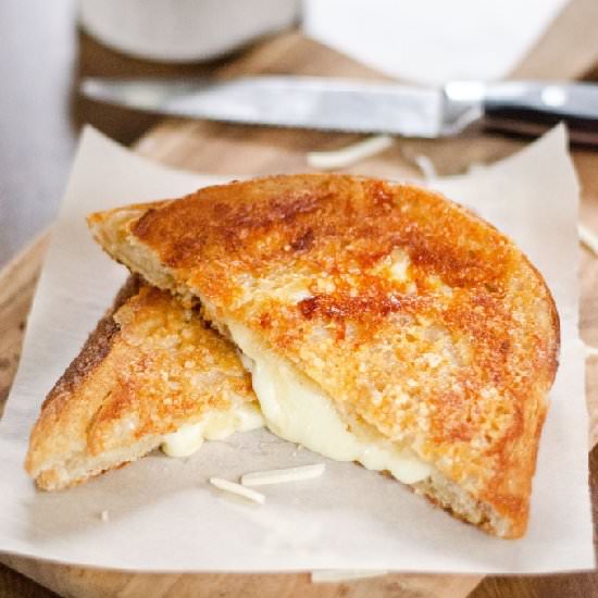 Parmesan Crusted Grilled Cheese - Recipe photo by amykayskitchen