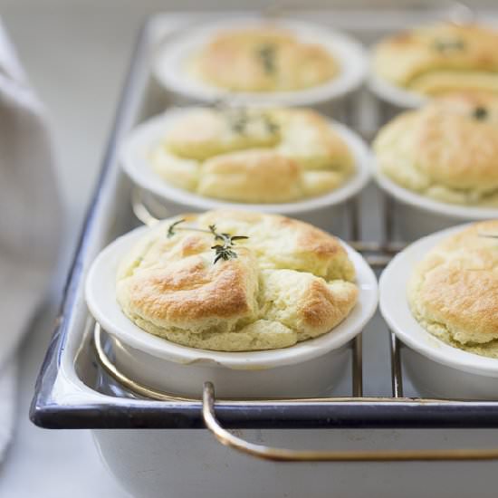 Spring Artichoke Soufflé - Recipe photo by Feasting at Home