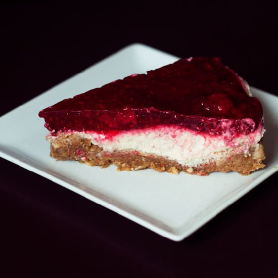 Raspberry No Cheese ‘Cheese’ Cake - Recipe photo by A fashion model reveals her secrets