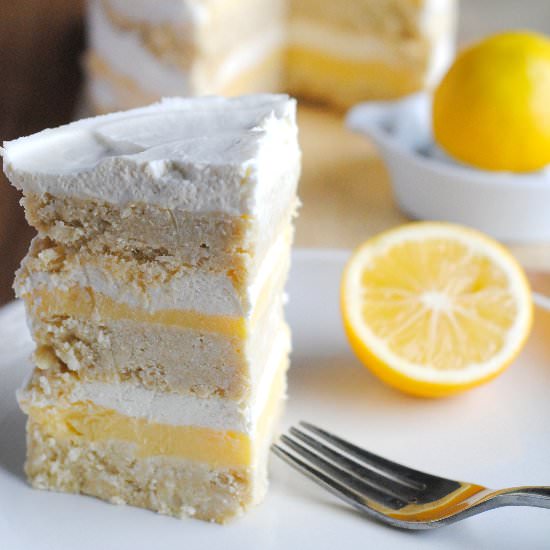 Coconut-Lemon Layer Cake - Recipe photo by TheBlenderist