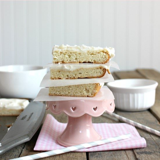 Cream Cheese Sugar Cookie Bars - Recipe photo by Purely Katie