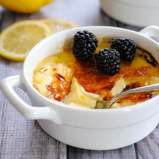 Lemon Crème Brûlée - Recipe photo by foxeslovelemons