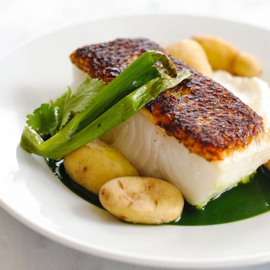 Seared Chilean Sea Bass - Recipe photo by foxeslovelemons