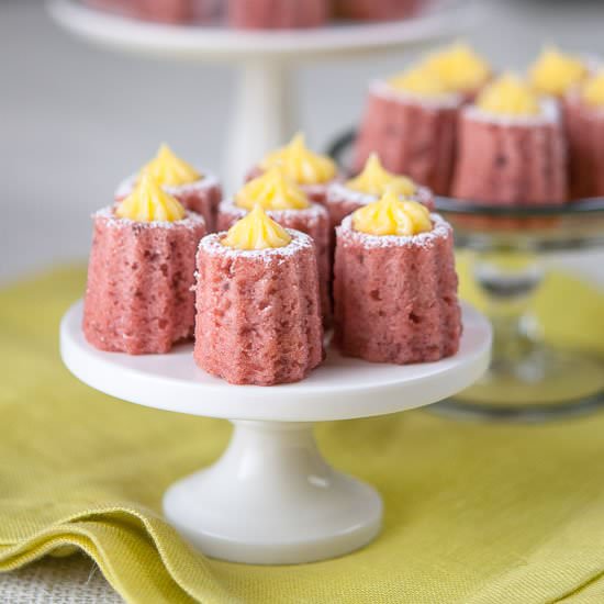 Petite Strawberry Cakes w Meyer - Recipe photo by hungryrabbitnyc