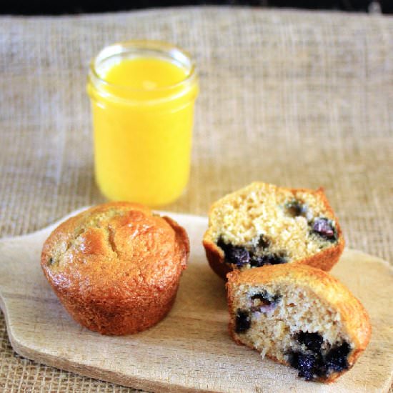 Lemon Blueberry Coconut Muffins - Recipe photo by forbiddenrice