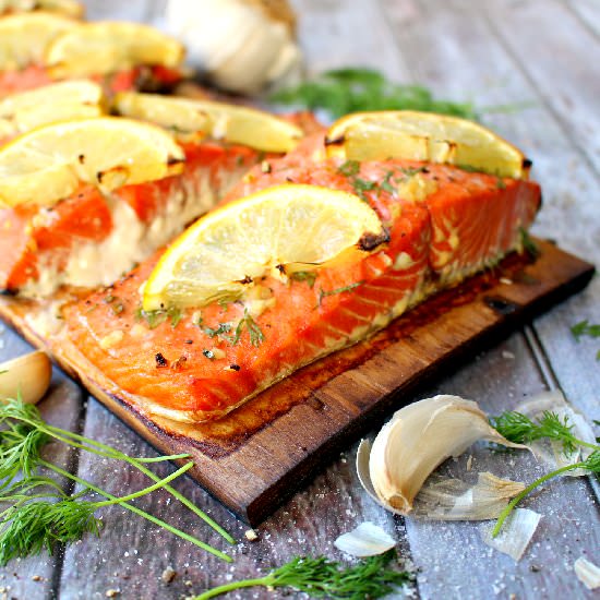 Grilled Cedar Plank Salmon - Recipe photo by DelightfulEMade