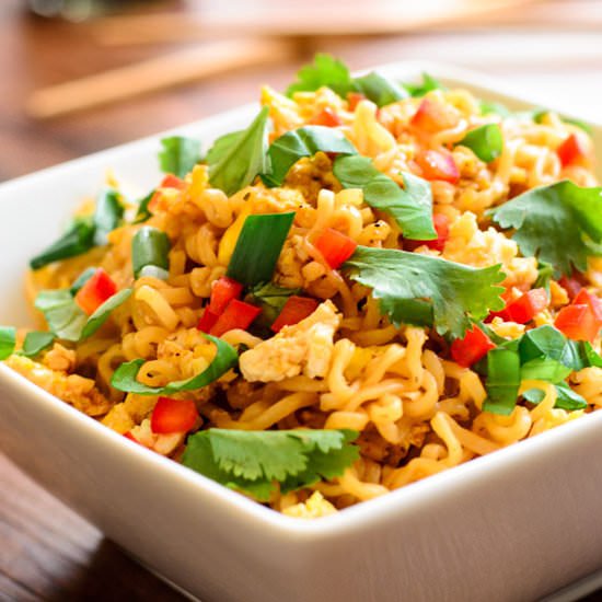 Spicy Sriracha Hoisin Garlic Ramen - Recipe photo by The Spice Kit Recipes