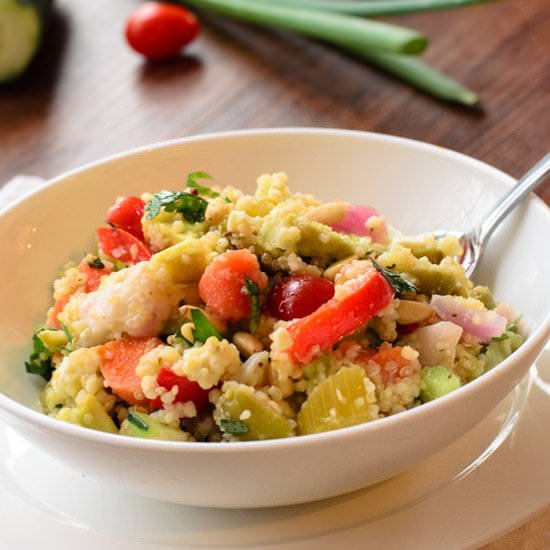 Quinoa, Couscous Giardiniera Salad - Recipe photo by The Spice Kit Recipes