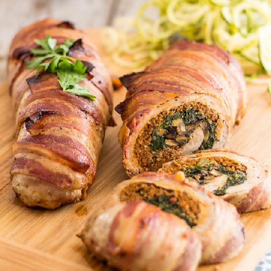 Stuffed Pork Tenderloin - Recipe photo by The Healthy Foodie