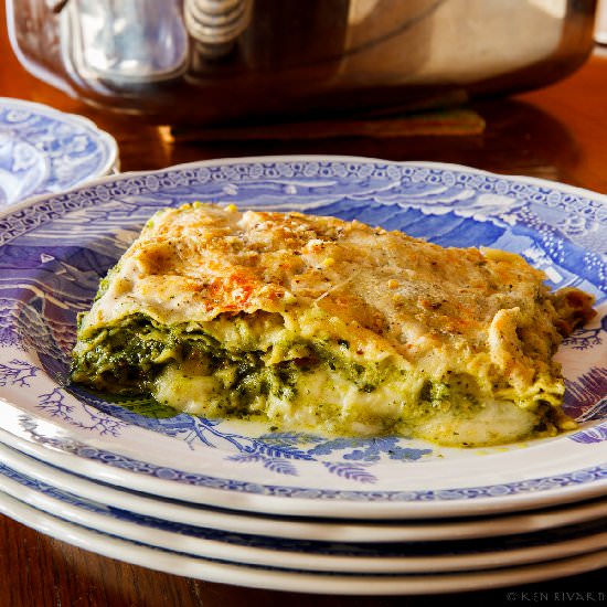 Pesto Prosciutto Lasagna - Recipe photo by The Garum Factory
