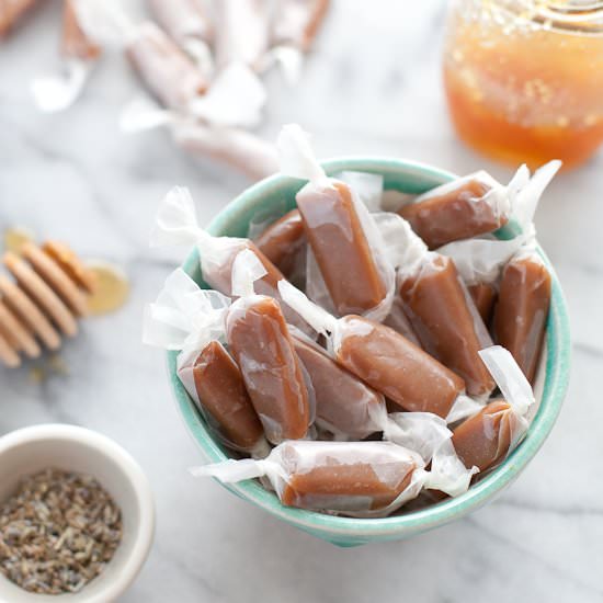 Honey Lavender Caramels - Recipe photo by snixykitchen