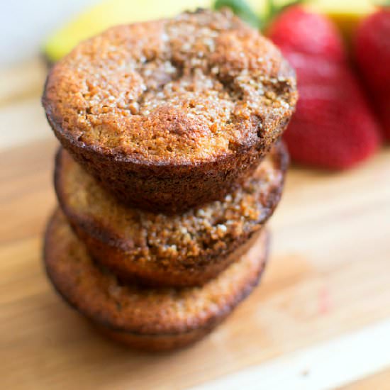 Strawberry Banana Buckwheat Muffins - Recipe photo by clarkscondensed