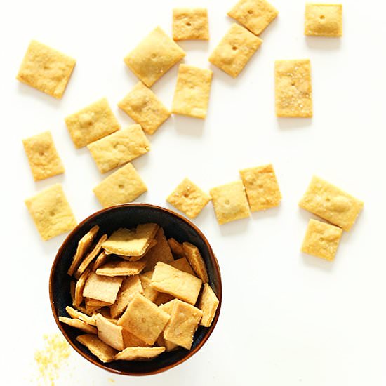 Vegan Cheez Its! - Recipe photo by minimalist baker