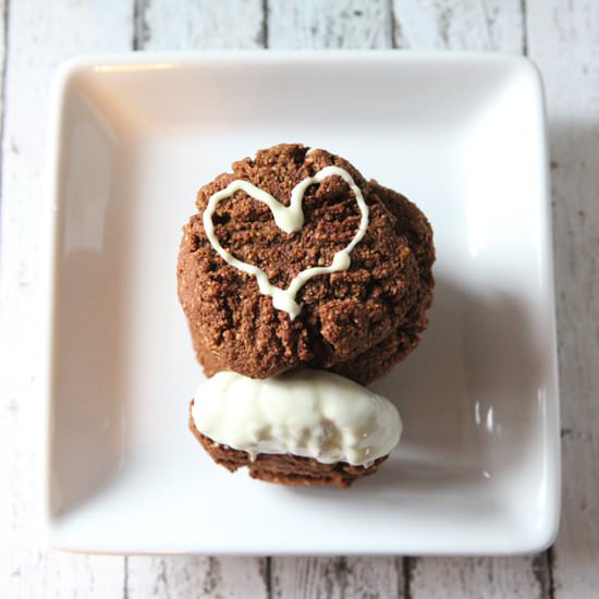 Almond Molasses Crackle Cookies - Recipe photo by The Skinny Pear