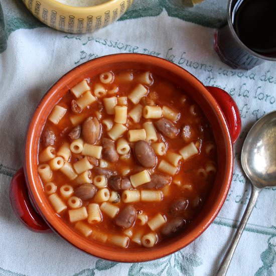 Pasta e Fagioli aka Pasta and Beans - Recipe photo by christinascucina