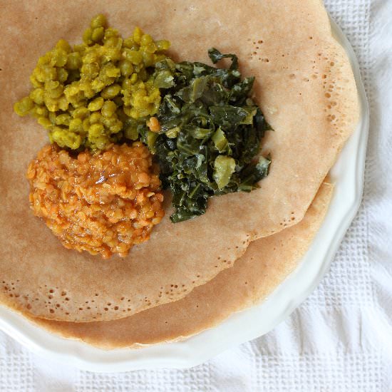Vegan Ethiopian Trio - Recipe photo by jenessasdinners