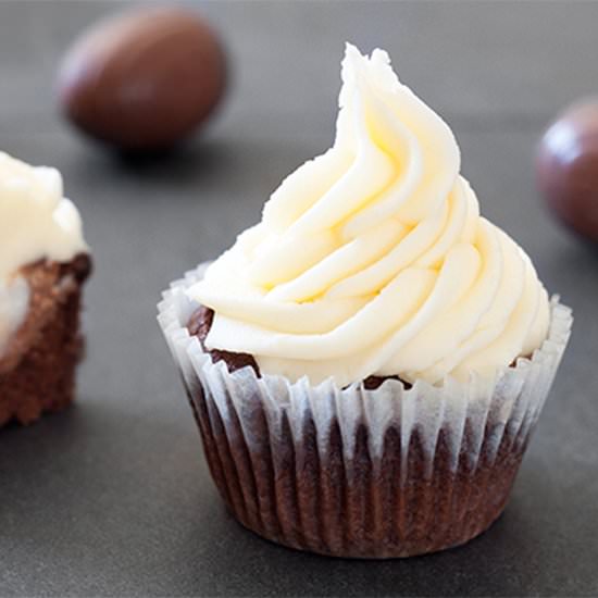 Cadbury Creme Egg Cupcake - Recipe photo by emmathompson