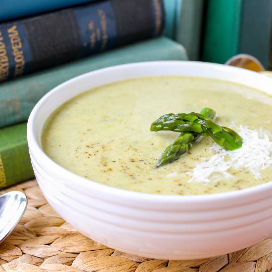 Simple Asparagus Soup - Recipe photo by The Food Charlatan