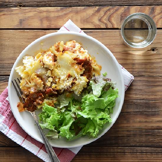 Quick Lasagna Casserole - Recipe photo by AnEdibleMosaic