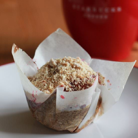 Bakewell Banana Muffins - Recipe photo by catcookies