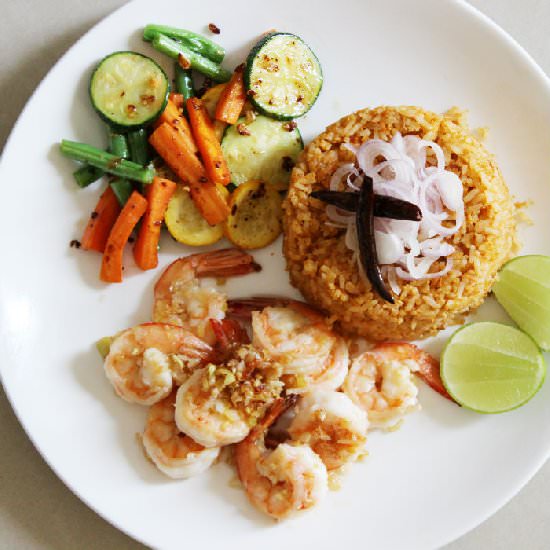 Lemongrass and Garlic Prawns - Recipe photo by homewarming