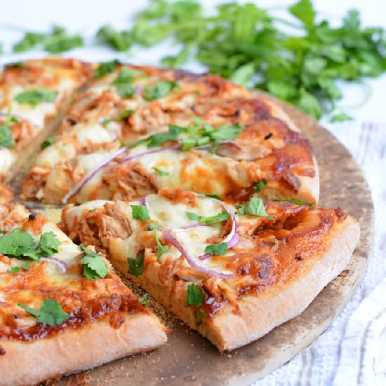 BBQ Chicken Pizza - Recipe photo by garnishandglaze