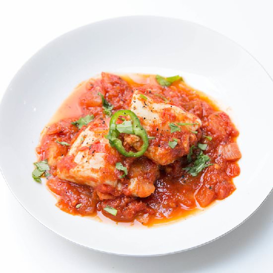 Tomato And Thyme Poached Cod - Recipe photo by recipesinspired