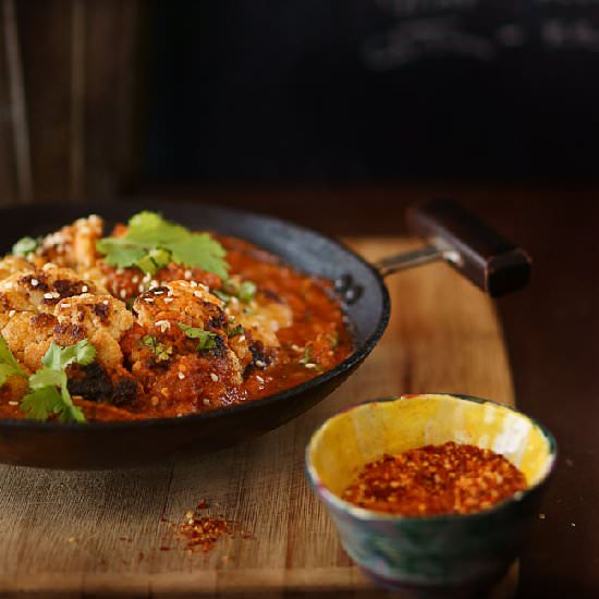 Cauliflower in Indian Curry - Recipe photo by turmericnspice