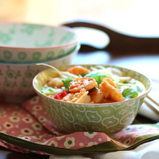 Singapore Shrimp Laksa - Recipe photo by a lemon tree cafe
