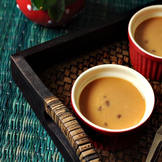 Baked yogurt with date palm jaggery - Recipe photo by sayantani