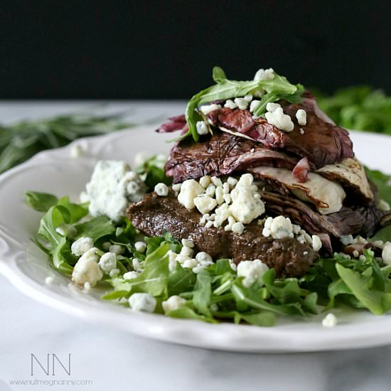 Flat Iron Steak with Radicchio - Recipe photo by NutmegNanny