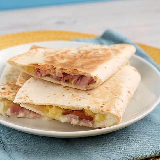 Hawaiian Ham Quesadillas - Recipe photo by lcrowther