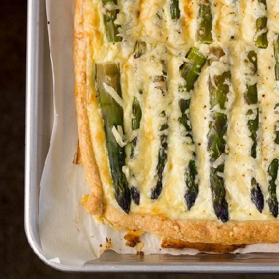Asparagus and Emmentaler Tart - Recipe photo by Coffee and Crumpets