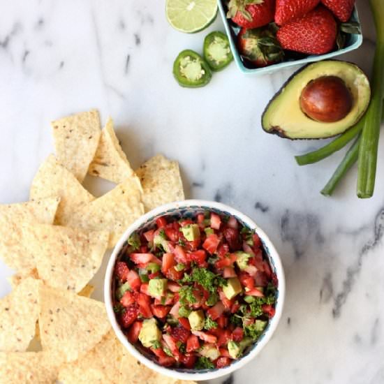 Strawberry Avocado Jalapeno Salsa - Recipe photo by The Body Department