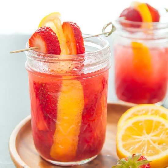 Strawberry Jam Moonshine Cocktail - Recipe photo by DessertForTwo