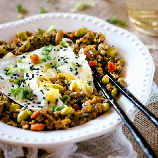 One-Pot Savory Steel Cut Oats - Recipe photo by foolproofliving.com