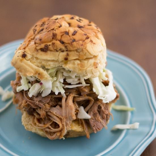 Pulled Pork Sandwiches - Recipe photo by GourmetMommy
