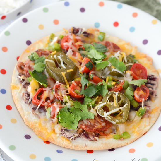 Mexican Pizza - Recipe photo by Diva Eats World