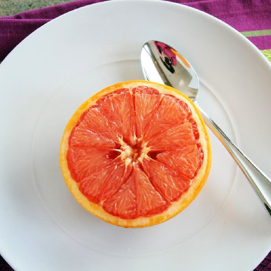 Broiled Grapefruit - Recipe photo by LazyGlutenFree
