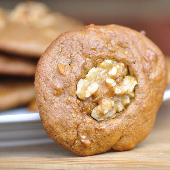 Yam and Walnut Breakfast Cookies - Recipe photo by thevegetarianginger